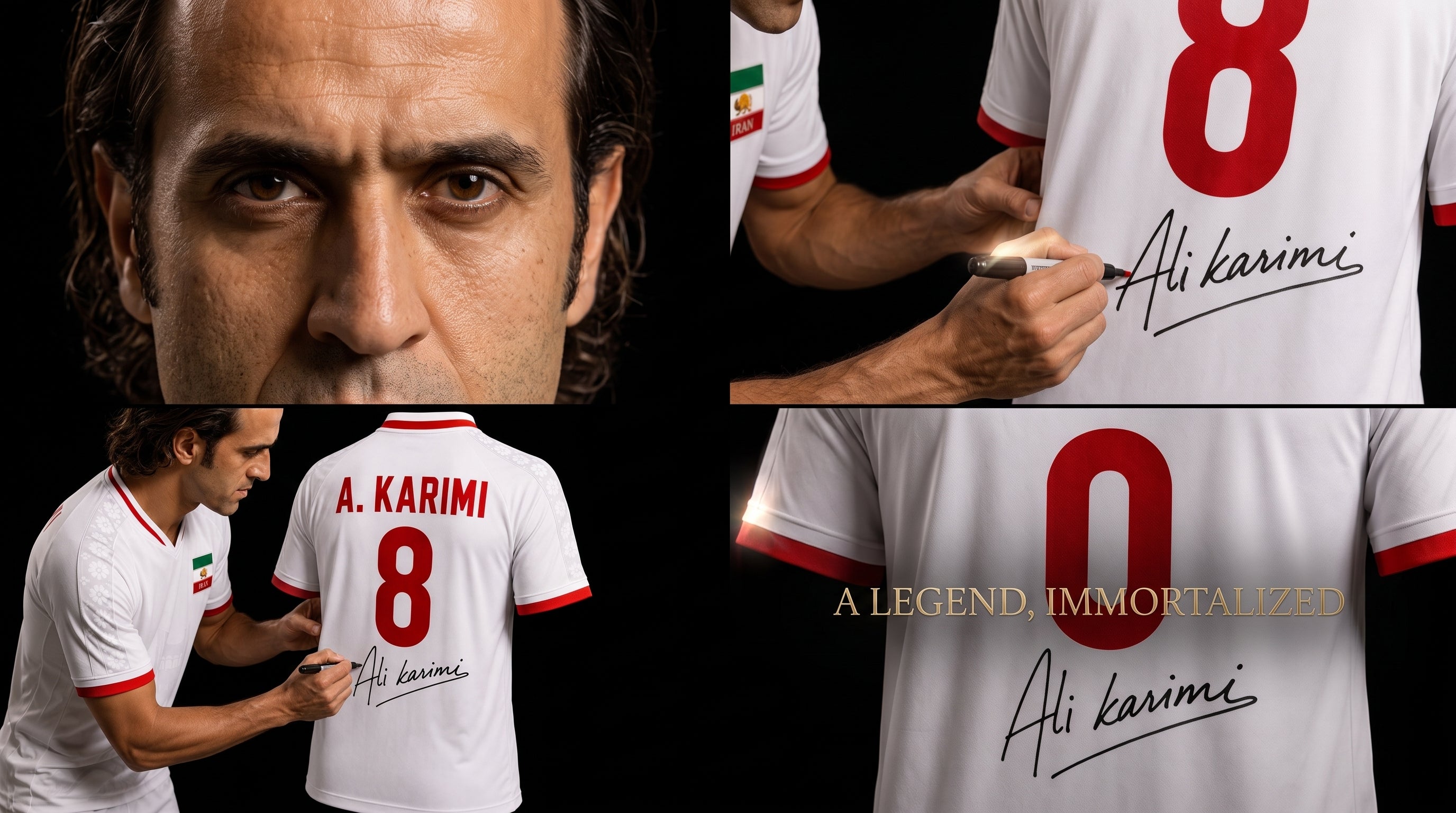 Ali Karimi Limited Edition Signed Jersey
